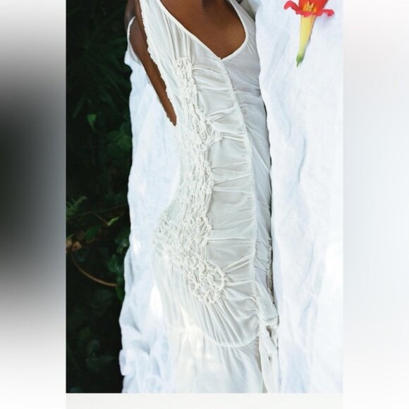 ZARA SEMI-SHEER TEXTURED DRESS - Picture 5 of 8